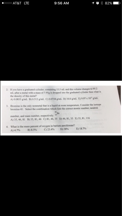Solved If you have a graduated cylinder, containing 15.5 | Chegg.com