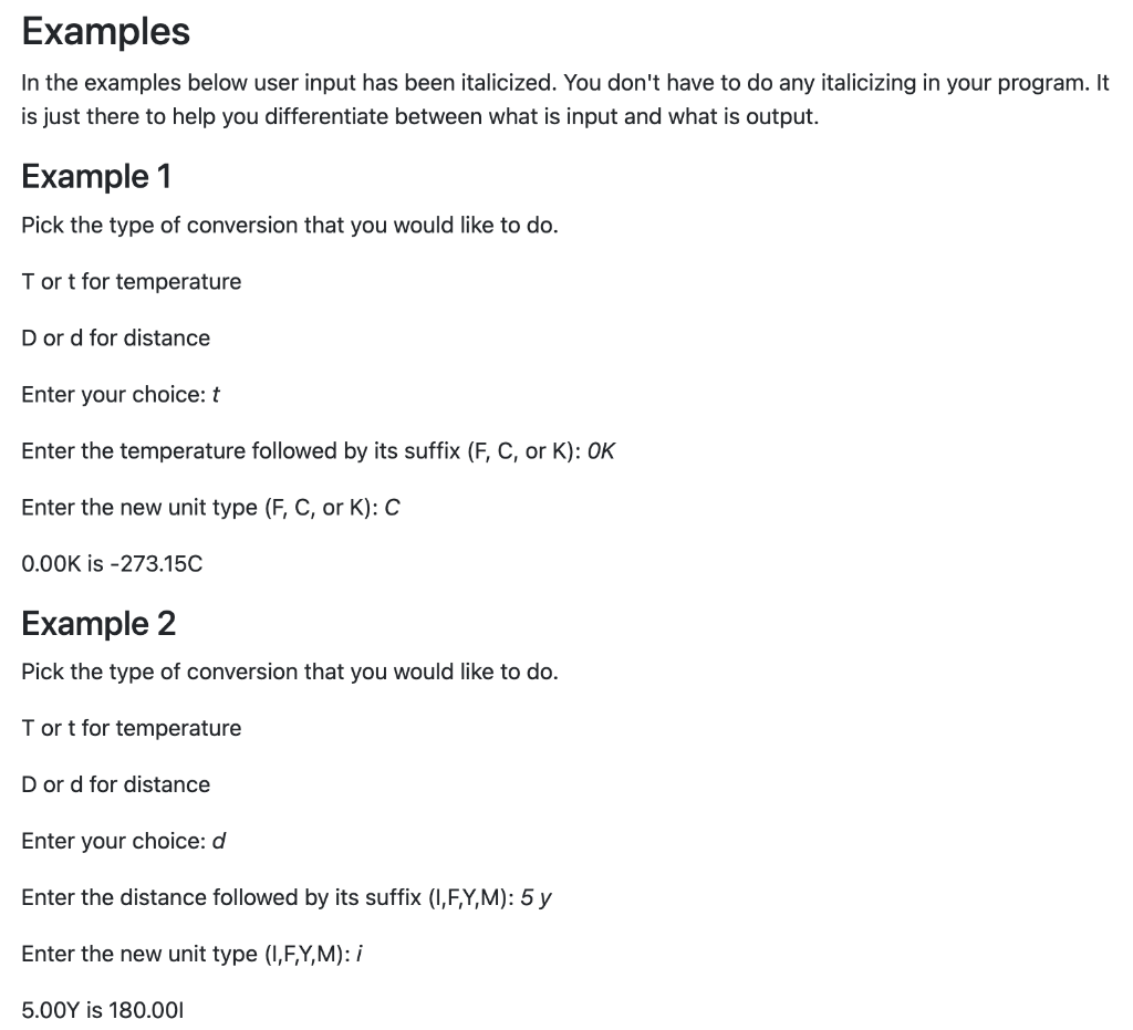 Solved Problem In this program you will be converting | Chegg.com