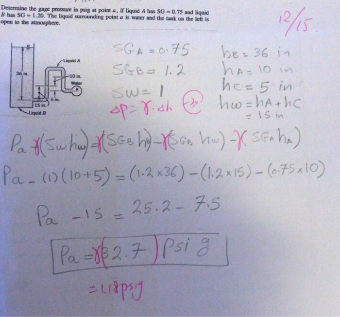 solved-determine-the-gage-pressure-in-psig-at-point-a-if-chegg