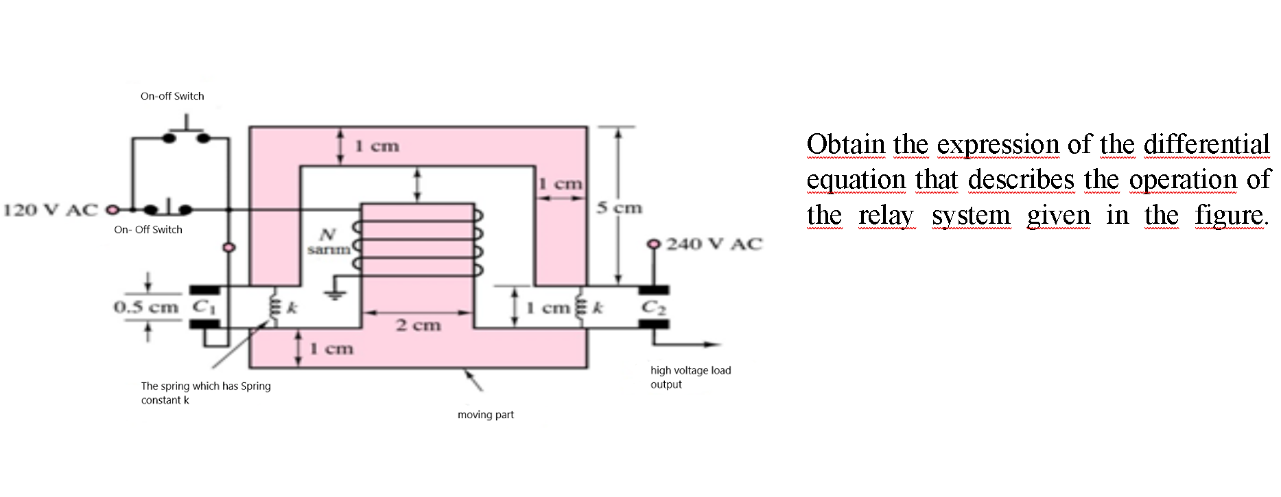 On-off Switch 1 cm 1 cm 120 V AC 5 cm On-Off Switch N | Chegg.com
