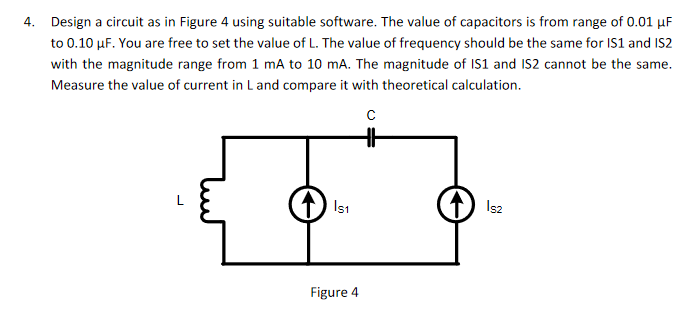 Solved 4. Design a circuit as in Figure 4 using suitable | Chegg.com