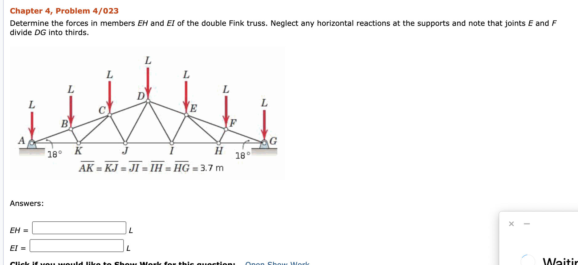 Solved Chapter 4, Problem 4/023 Determine The Forces In | Chegg.com