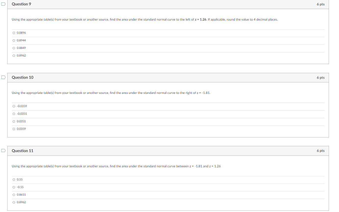 Solved Question 9 6 pts Using the appropriate table(s) from | Chegg.com