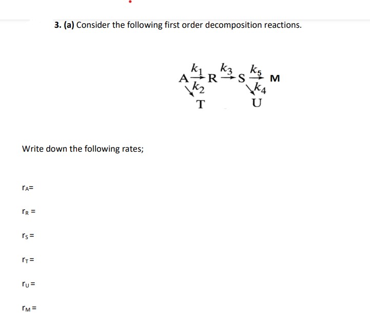 3. (a) Consider The Following First Order | Chegg.com