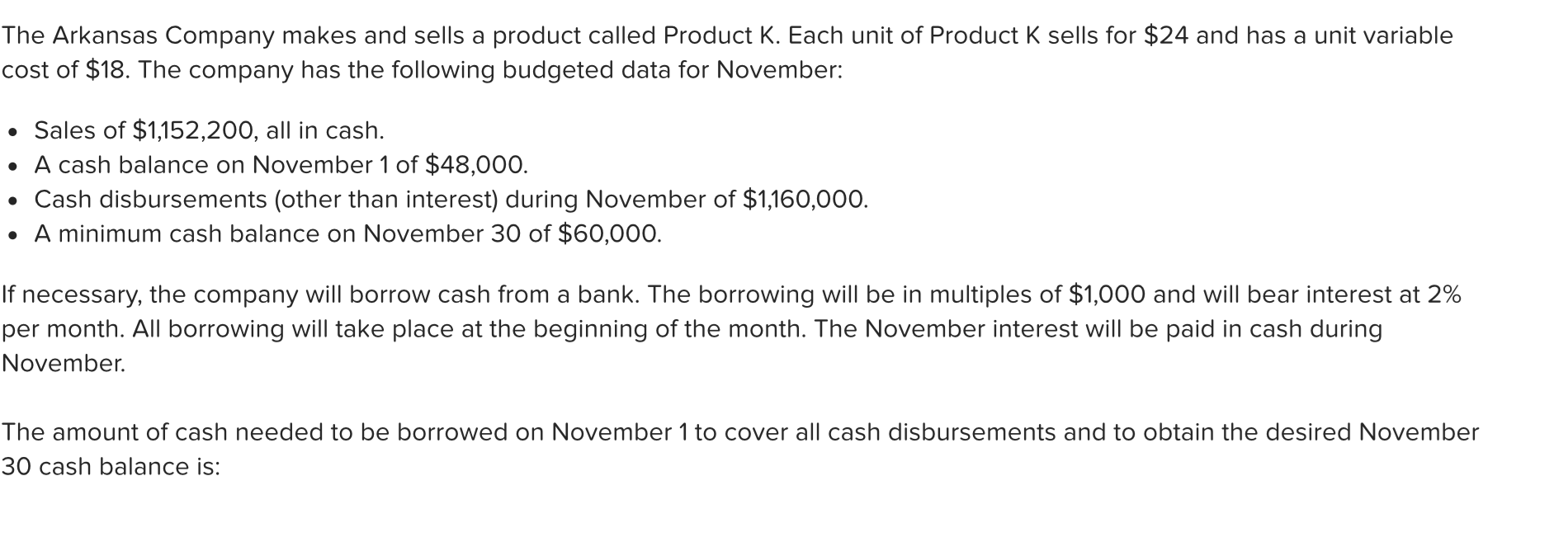 solved-the-arkansas-company-makes-and-sells-a-product-called-chegg