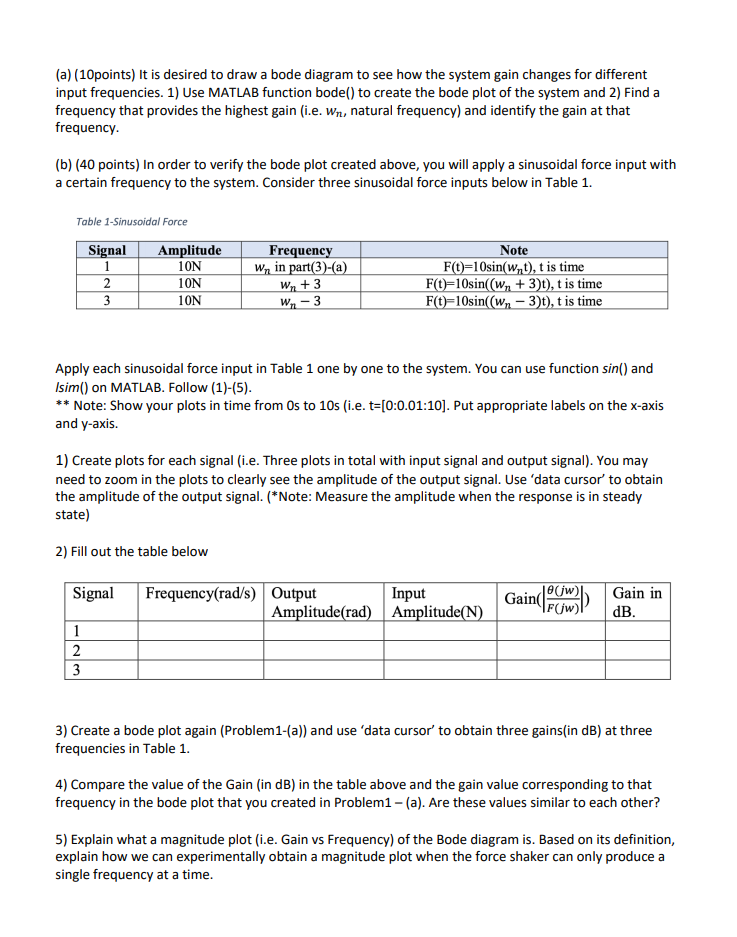 Solved Problem 1 (50 points) (a)-(b) Consider a two-mass | Chegg.com
