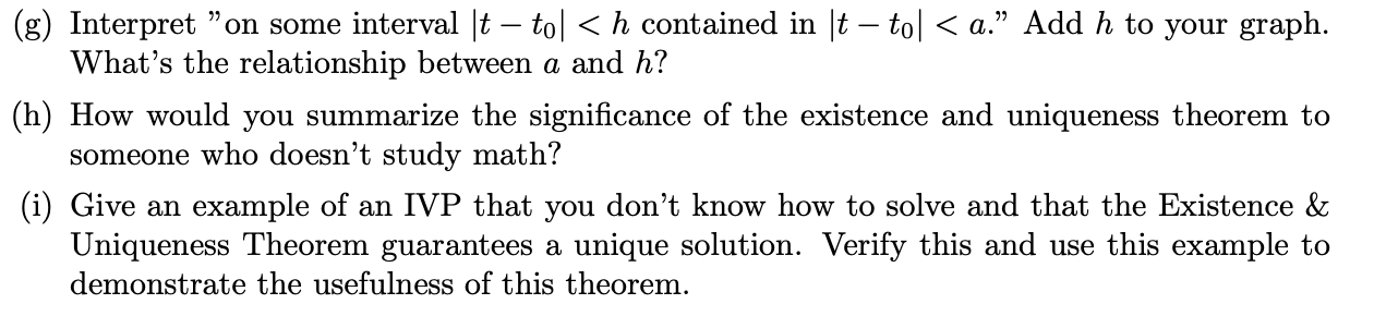 Solved Read The Existence And Uniqueness Theorem (Theorem | Chegg.com