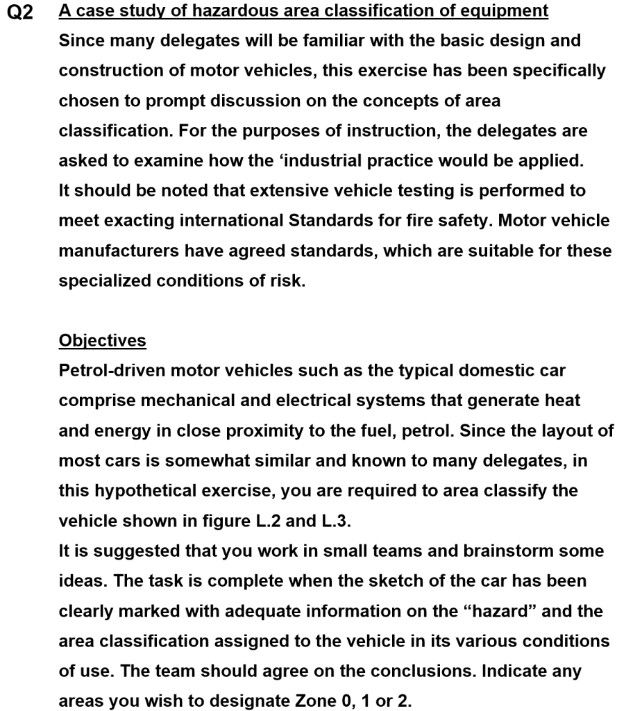 Q2 A case study of hazardous area classification of