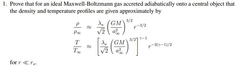 1. Prove that for an ideal Maxwell-Boltzmann gas | Chegg.com