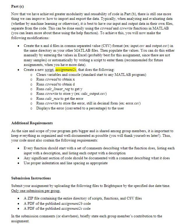 Welcome to the first group-based assignment of the | Chegg.com