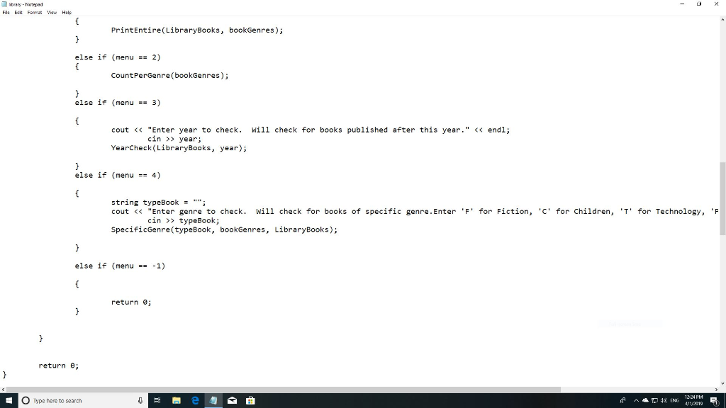 Solved I need help fixing my c++ program my professor sent | Chegg.com