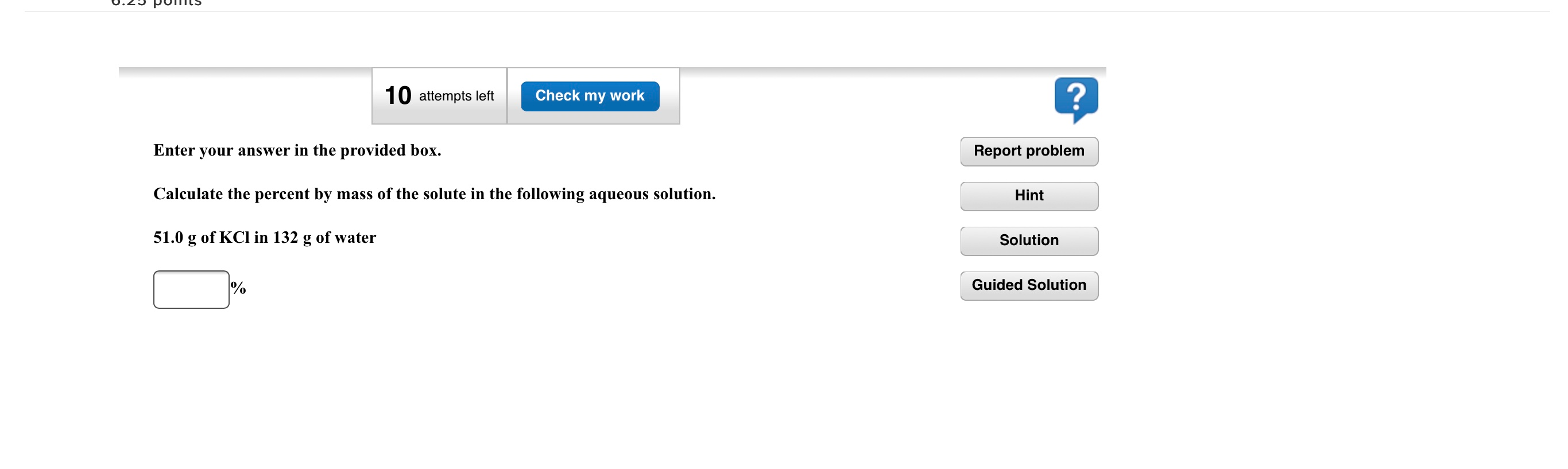 Solved 10 attempts left Check my work ? Enter your answer in | Chegg.com