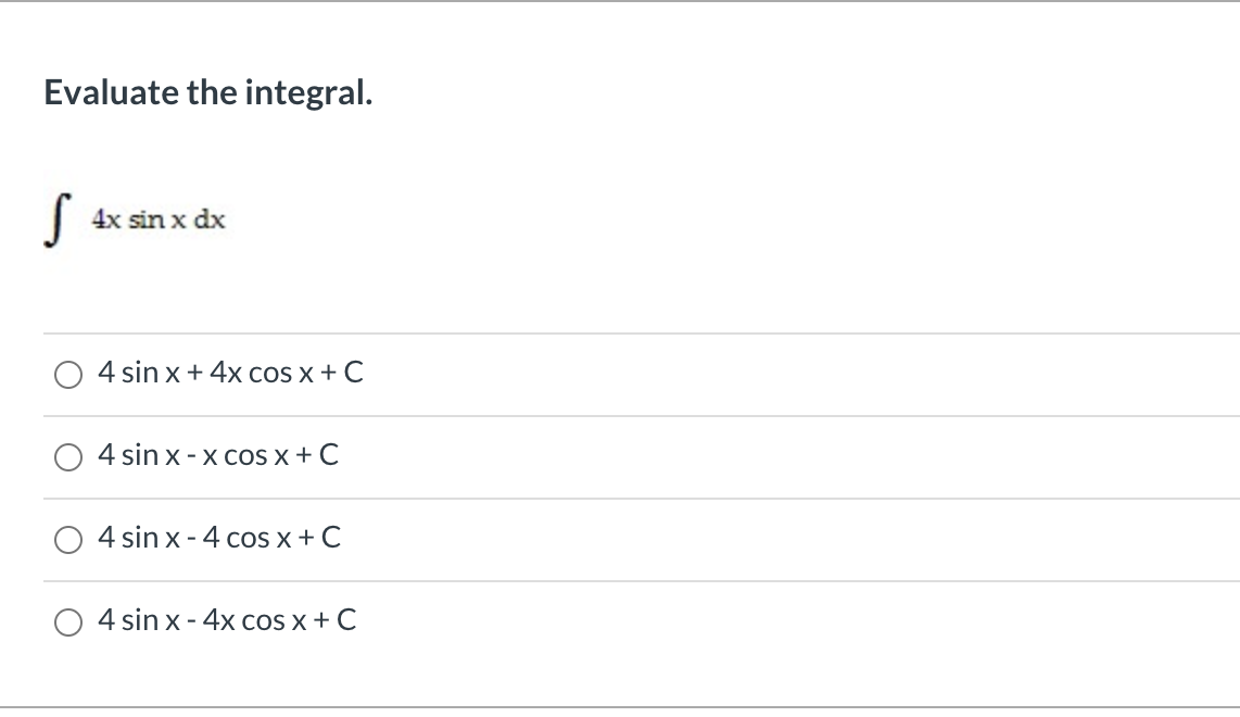 integration of sin square x into cos to the power 4 x