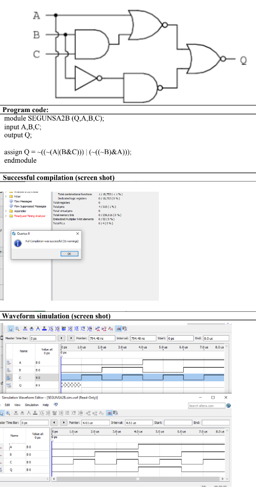 Solved -QUARTUS- PROBLEM: Example: Write A Verilog Code | Chegg.com