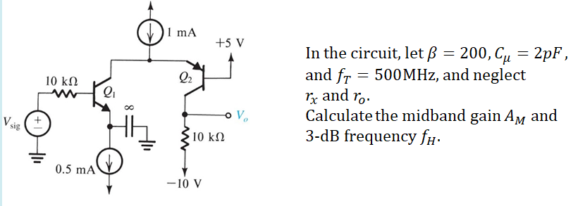 Solved 5 V 10 K12 W In The Circuit Let Ss 0 Cu 2p Chegg Com