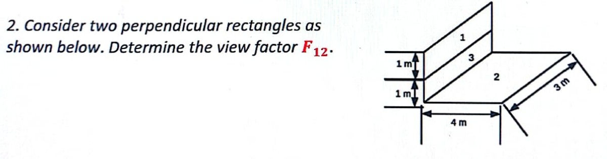 Solved Consider two perpendicular rectangles asshown below. | Chegg.com