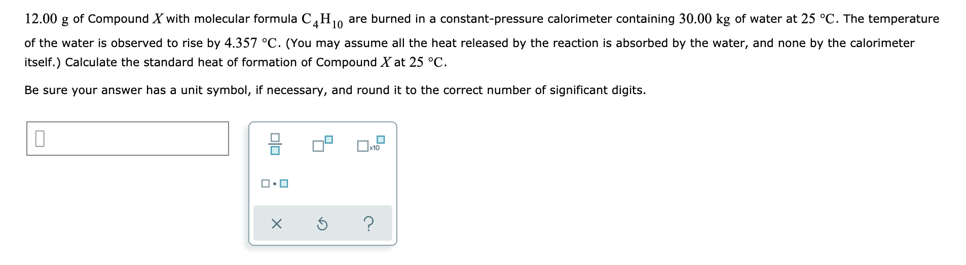 Solved 12 00 G Of Compound X With Molecular Formula C H O Chegg Com