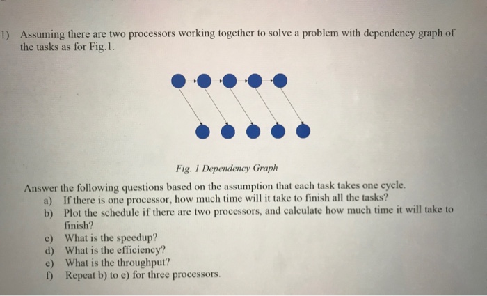 Solved Assuming there are two processors working together to | Chegg.com