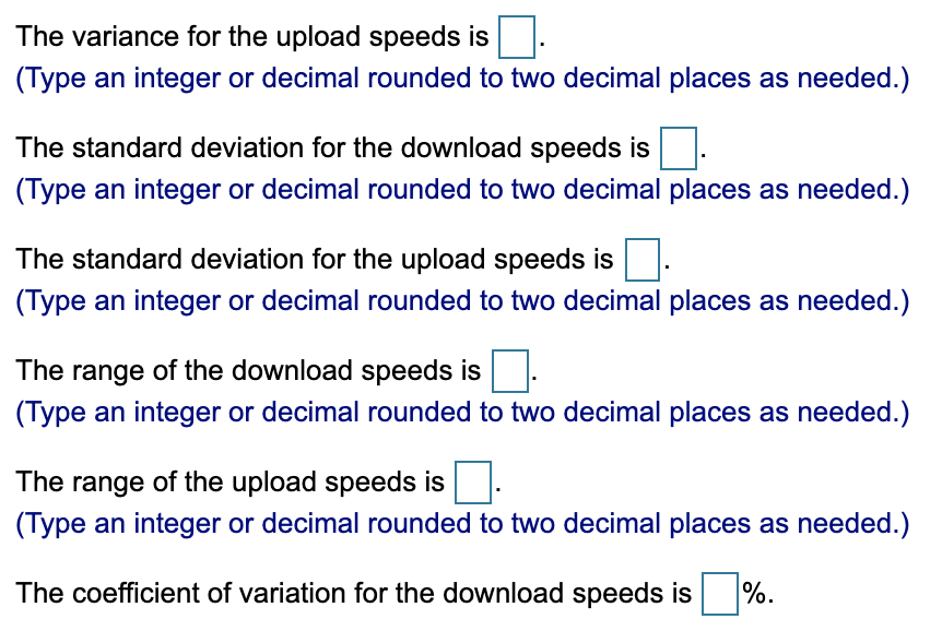 Solved The accompanying table contains the overall download