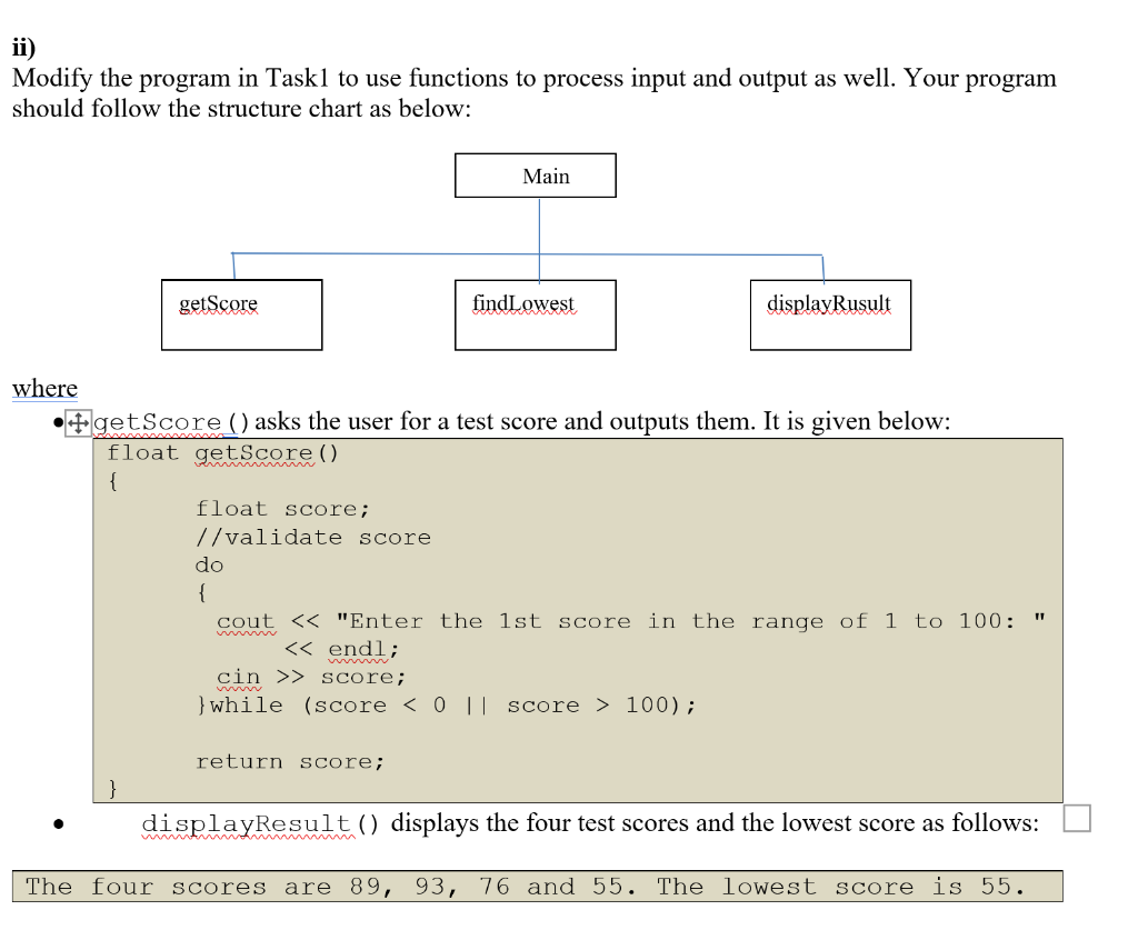 Solved i) Complete the following program that finds the | Chegg.com