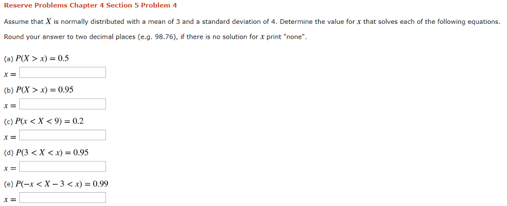 Solved Reserve Problems Chapter 4 Section 5 Problem 4 Assume | Chegg.com