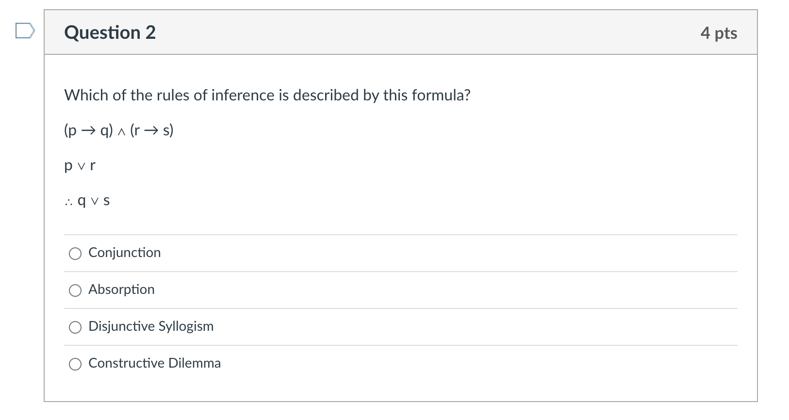 Which of the rules of inference is described by this | Chegg.com