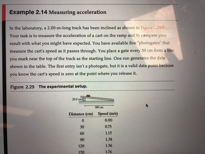 grade 10 experiment measuring acceleration