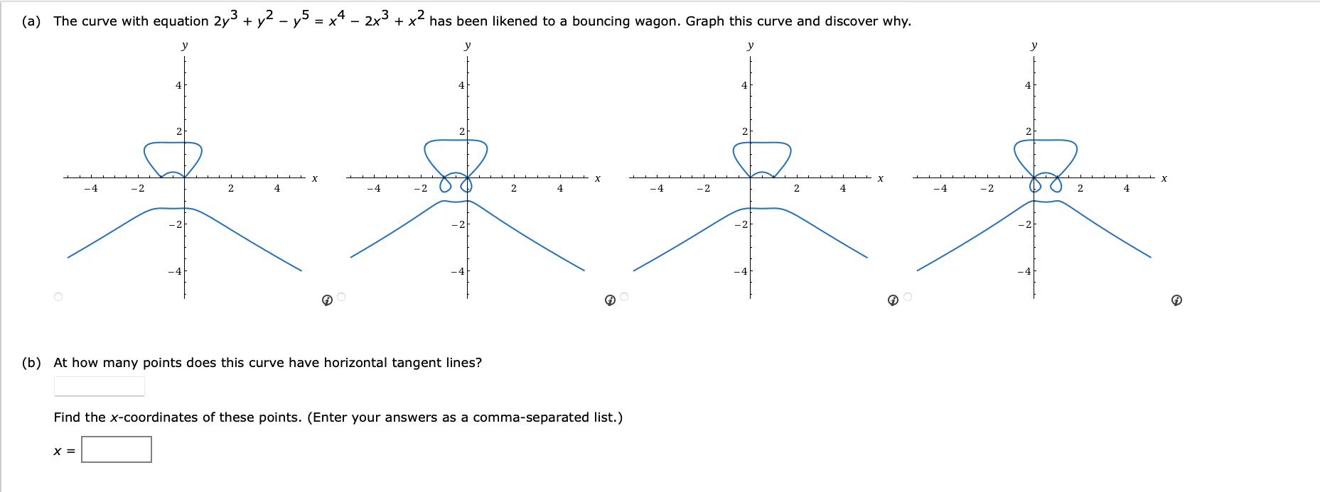 solved-a-the-curve-with-equation-2y3-y2-y5-x4-2x3-x2-has-chegg