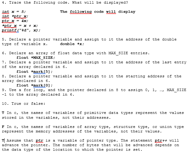 Solved 4. Trace the following code. What will be displayed? | Chegg.com