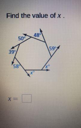 Find The Value Of X 480 50 599 399 58 X Chegg Com