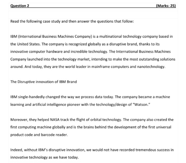 ibm case study questions and answers