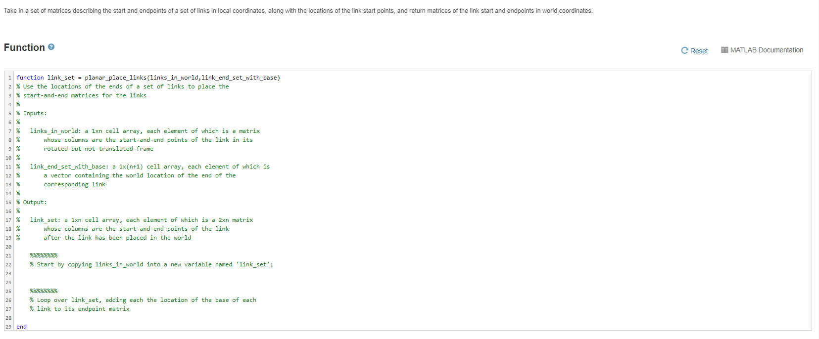 Take in a set of matrices describing the start and | Chegg.com