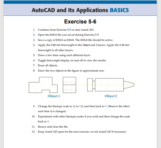 Solved AutoCAD and Its Applications BASICS Exercise 5-6 1. | Chegg.com