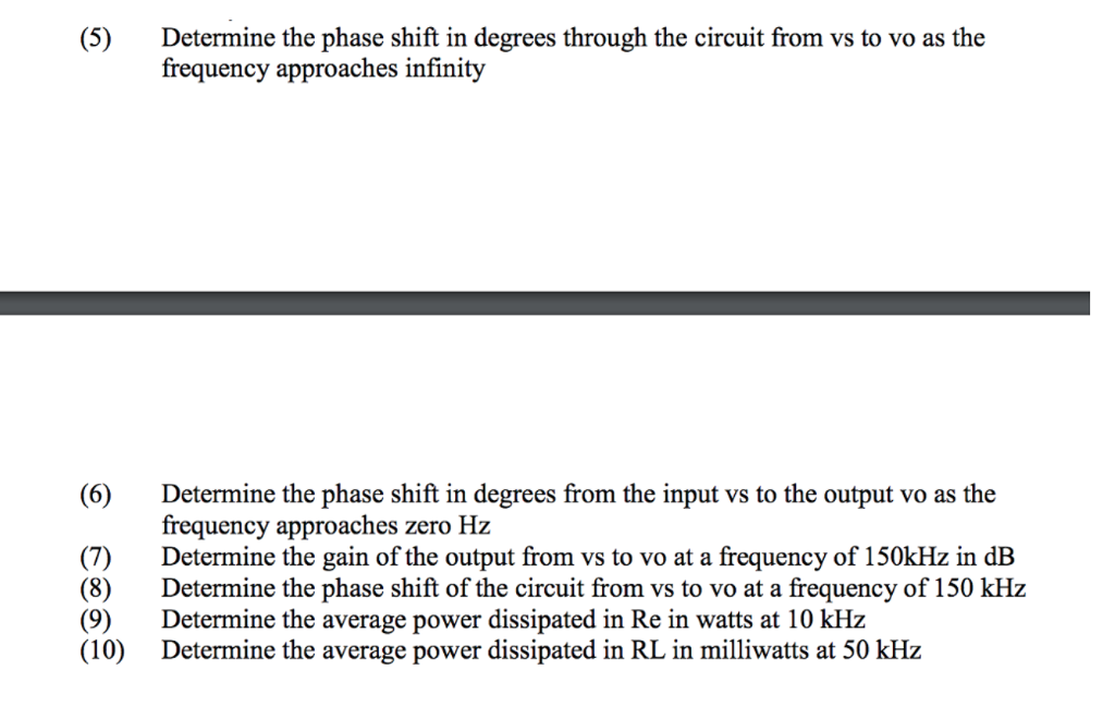 Solved Determine the phase shift in degrees through the | Chegg.com
