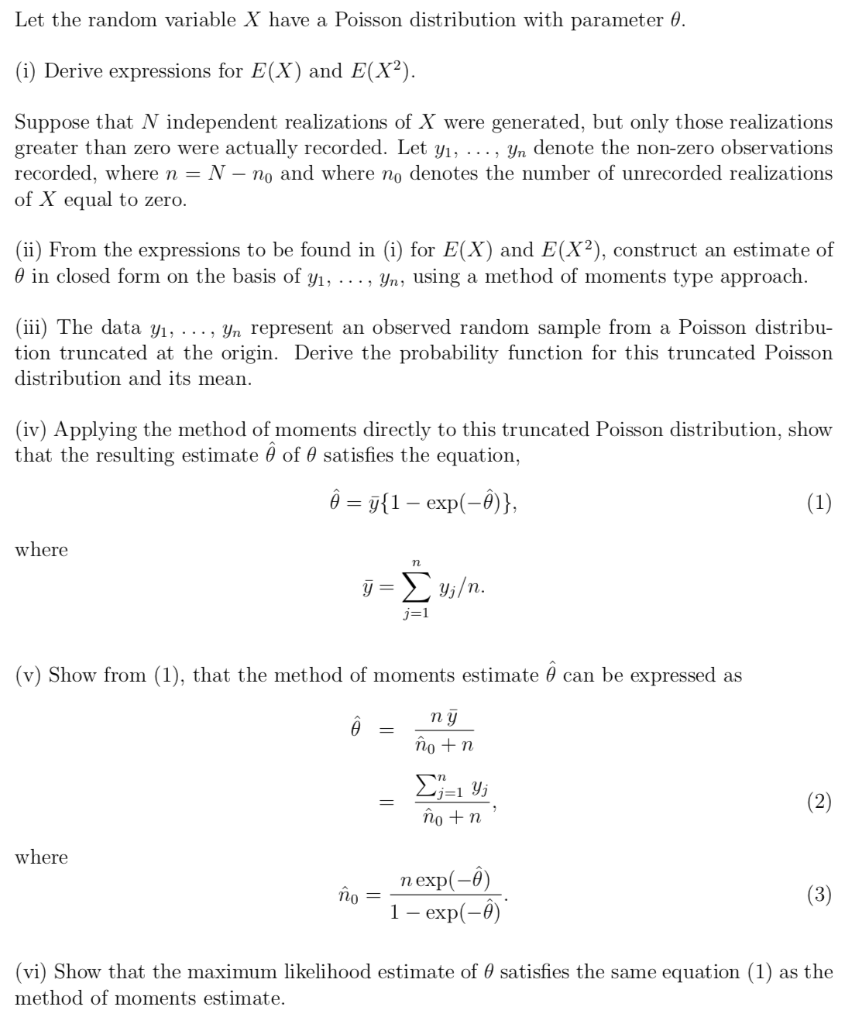 Solved Let the random variable X have a Poisson distribution | Chegg.com