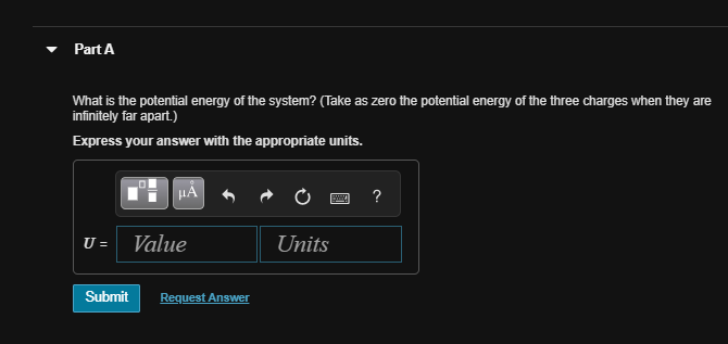 potential energy of a system of charges definition