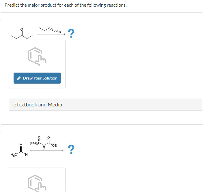 Solved Predict The Major Product For Each Of The Following | Chegg.com