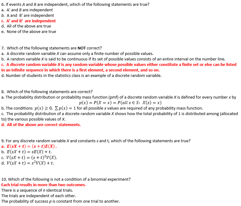 Solved 1. If A And B Are Mutually Exclusive Events, Then The | Chegg.com