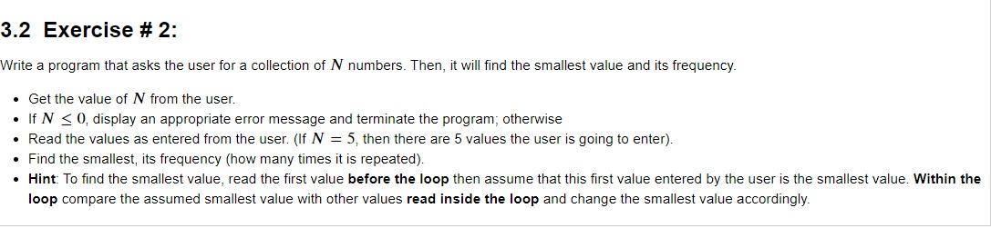 Solved 3.2 Exercise # 2: Write a program that asks the user | Chegg.com