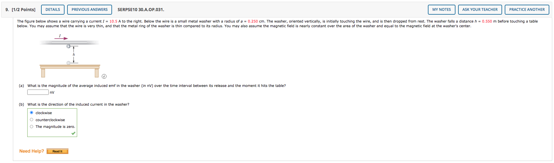 Solved 9. [1/2 Points] DETAILS PREVIOUS ANSWERS SERPSE10 | Chegg.com