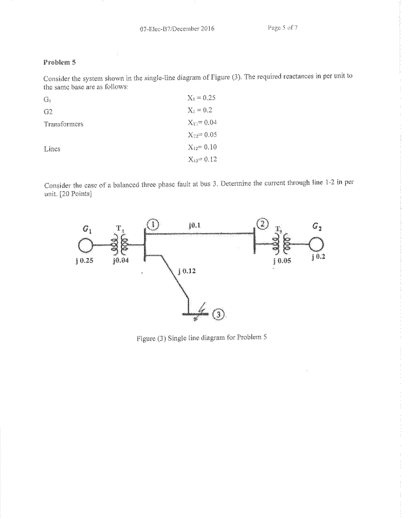 Solved 07-Elec-B7December 2016 Page S Of7 Problem5 Consider | Chegg.com