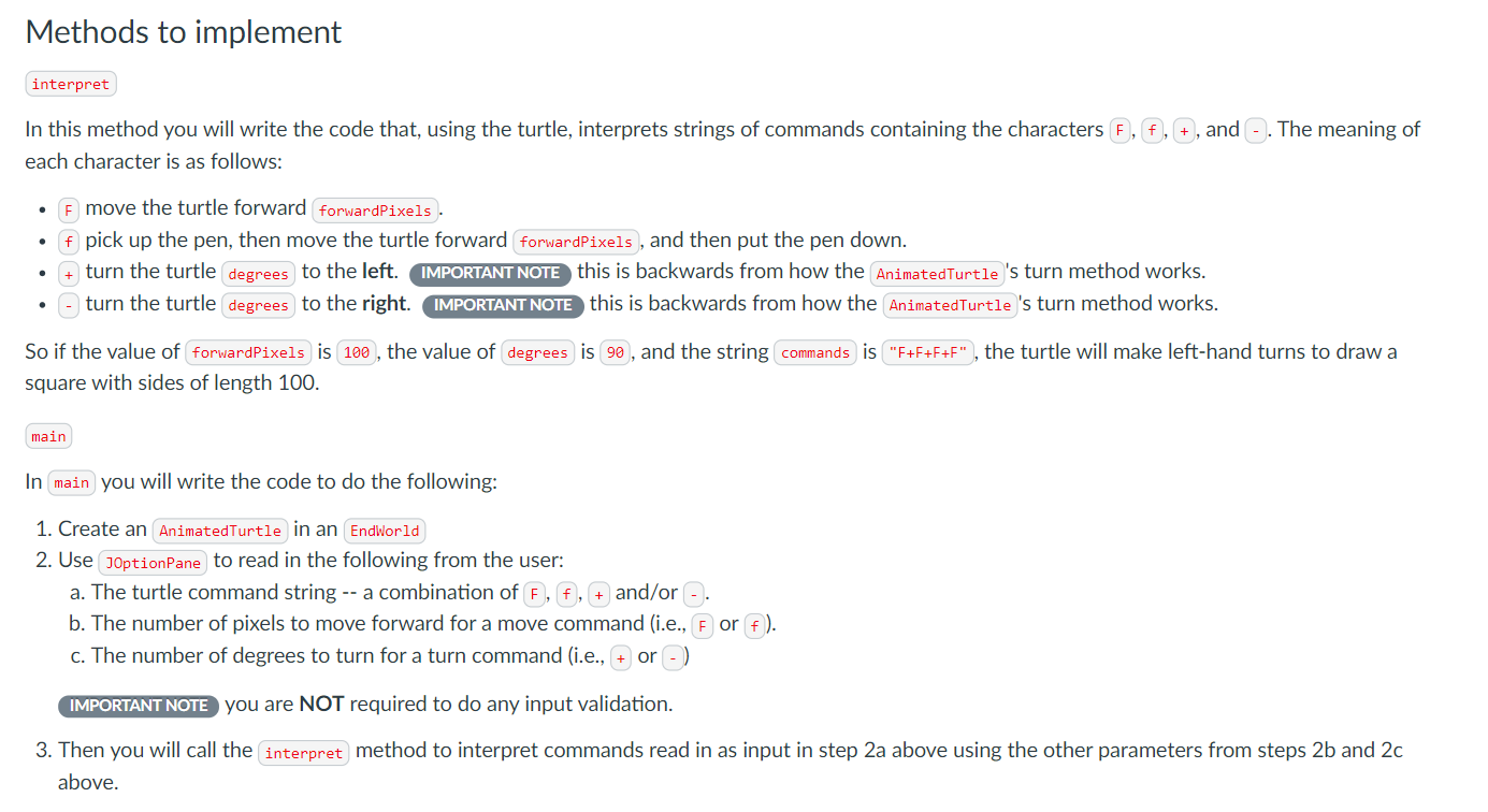 Solved Methods to implement interpret and The meaning of In | Chegg.com