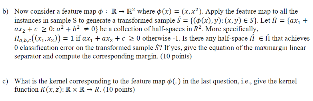 Solved Problem 1. Consider A Binary Classification Problem | Chegg.com