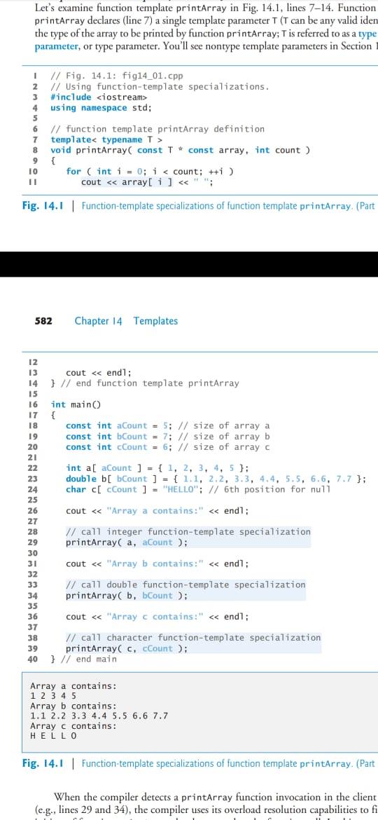 Solved Using C++ (Function Template Overloading) Overload | Chegg.com