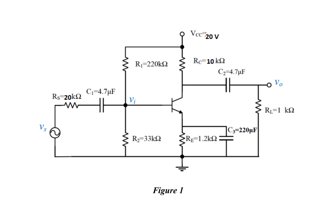 Solved Transistör: BC237 Resistors: 220kΩ, 1kΩ, 10kΩ, 33kΩ, | Chegg.com