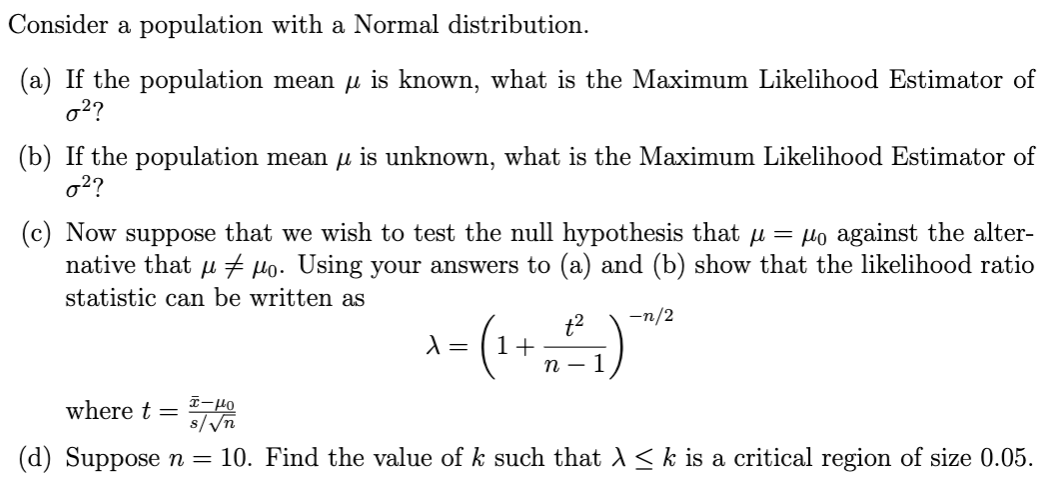 Solved Consider a population with a Normal distribution. (a) | Chegg.com