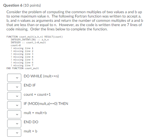 Solved Question 6 (10 points) Consider the problem of | Chegg.com