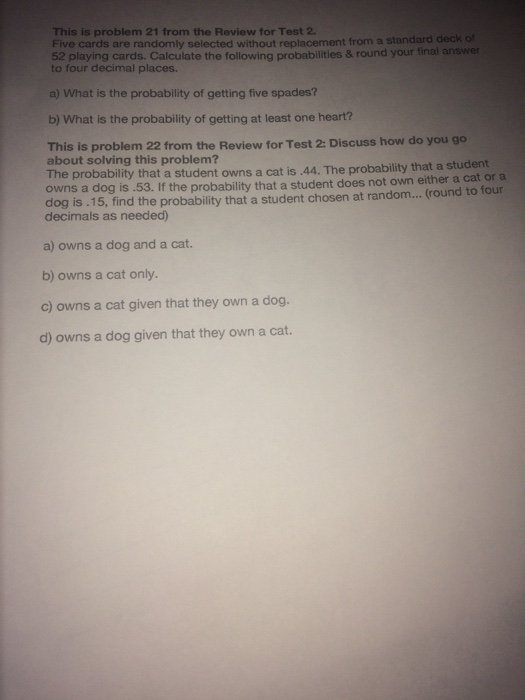 Solved five cards are randomly selected without replacement chegg