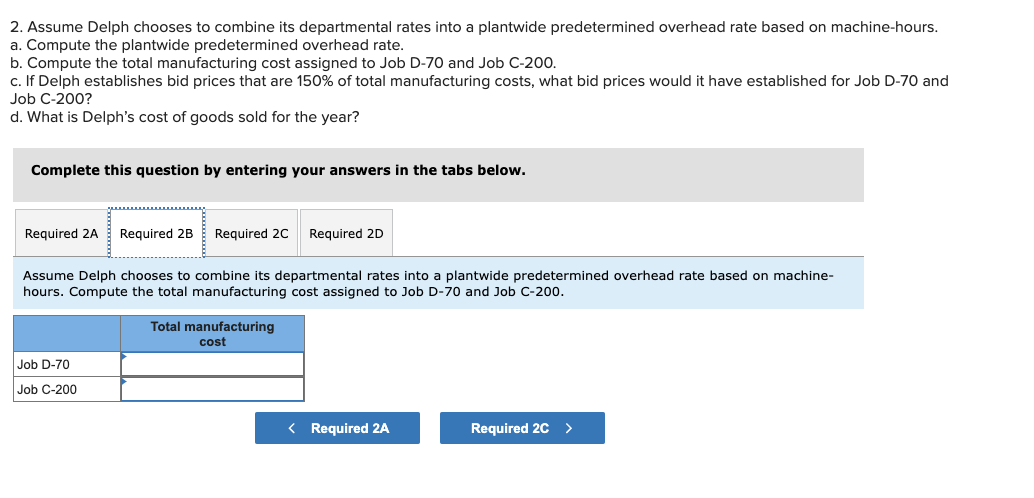 Solved Required information Exercise 2-15 (Static) Plantwide | Chegg.com