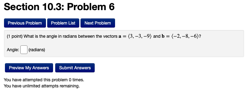 Solved Section 10.3: Problem 6 Previous Problem Problem List | Chegg.com